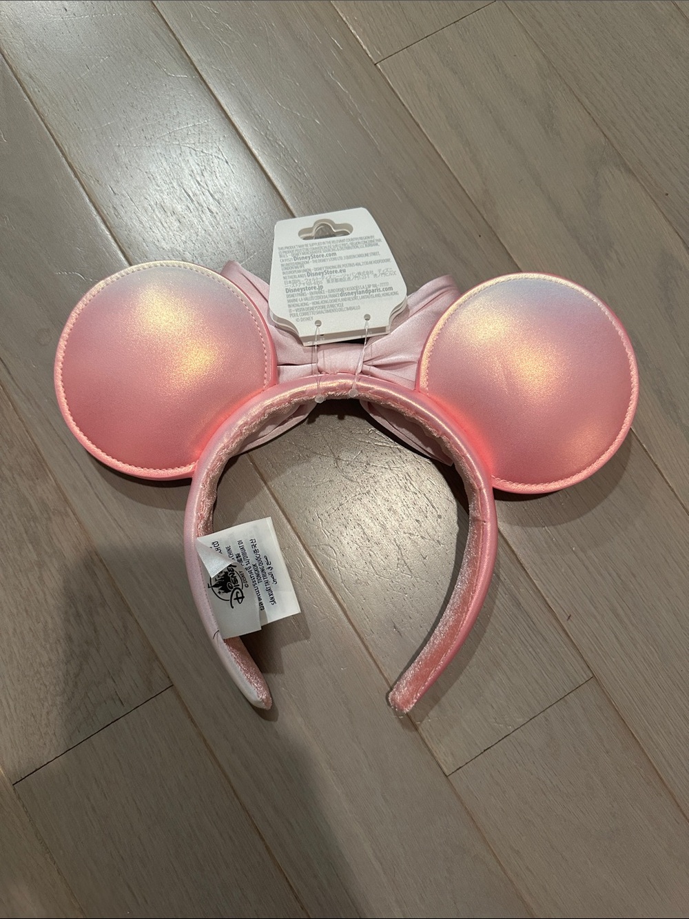 Disney Pink Pearl Bow Minnie Ear Headband - Picture 3 of 3